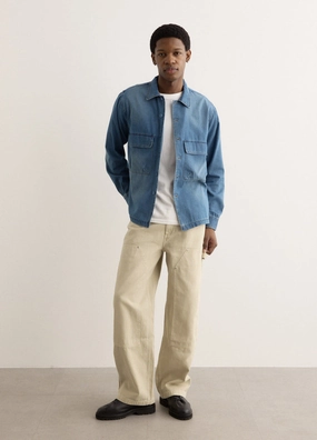 Rainy Day Winter Warmth Autumn Days Double Knee Carpenter Pants