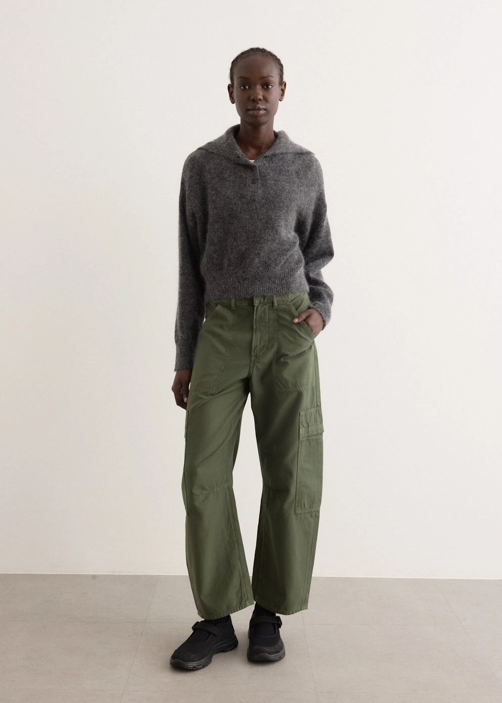 Marcelle Low Slung Cargo Jeans Easy Routine