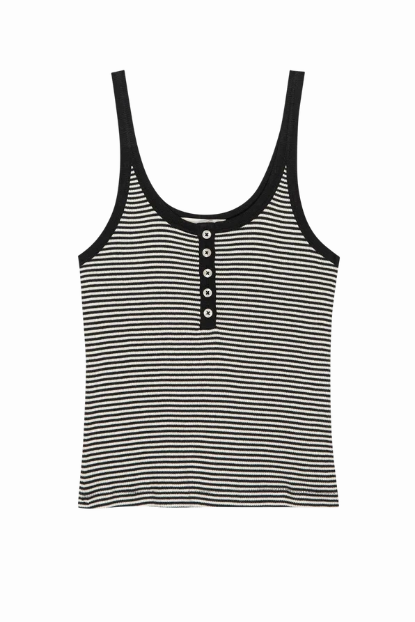 High Collar Protection Design Lightweight Weave The Henley Slim Tank
