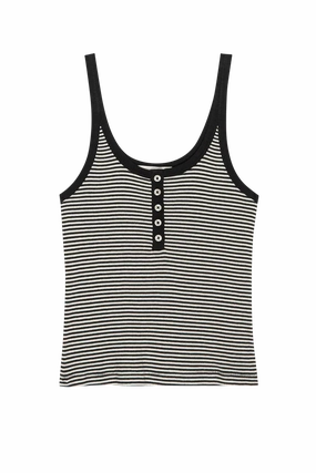High Collar Protection Design Lightweight Weave The Henley Slim Tank