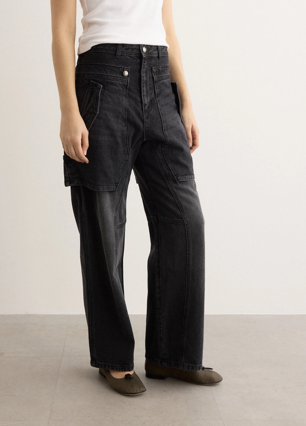 Teen Outfit Eco Friendly Travel Outfit Raptor Layered Wide-Leg Jeans