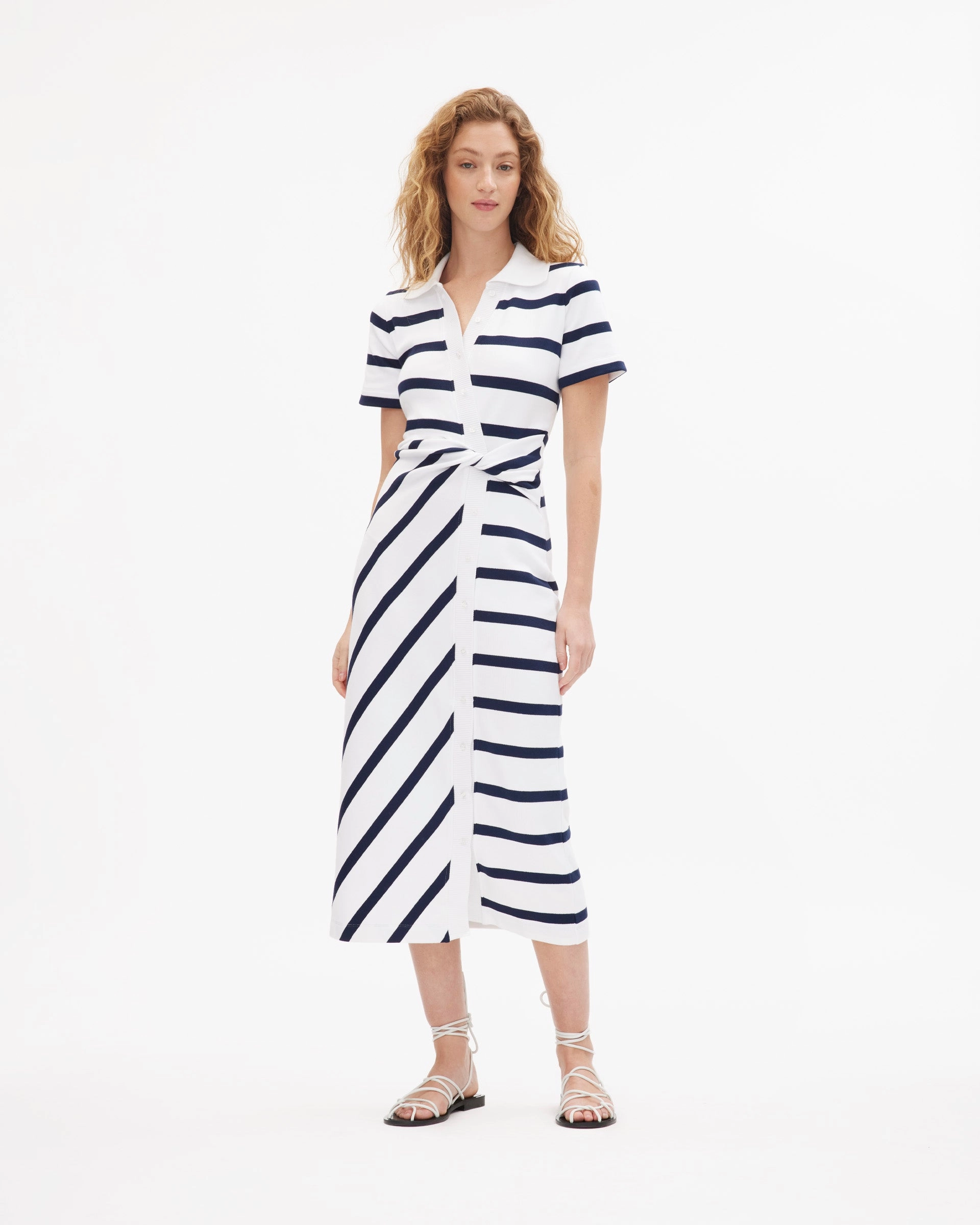 Urban Casual Look QuickDry Fibers Short Sleeve Ellicot Dress