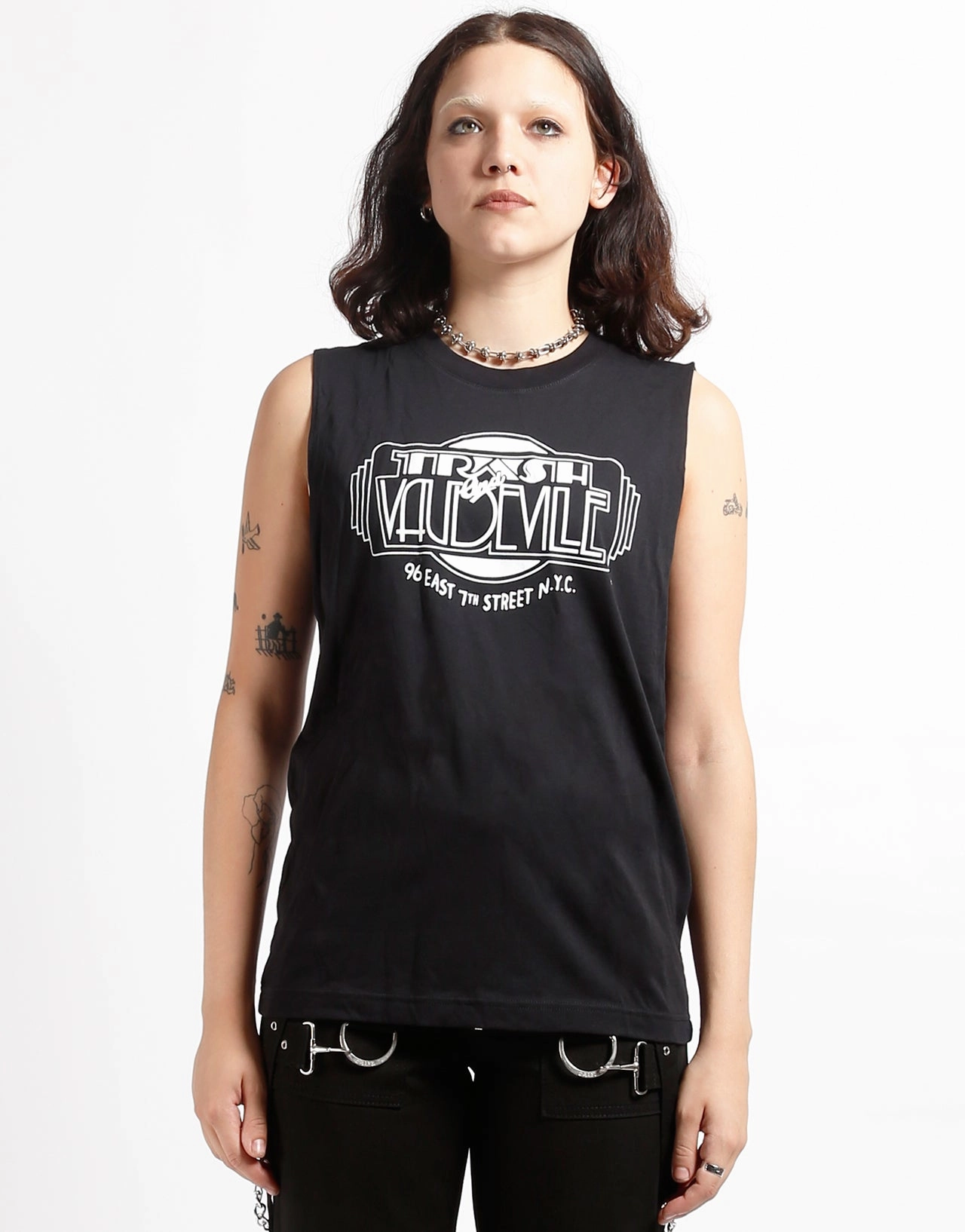 TRASH & VAUDEVILLE ADULT SLEEVELESS T-SHIRT Slim Silhouette Daily Wear