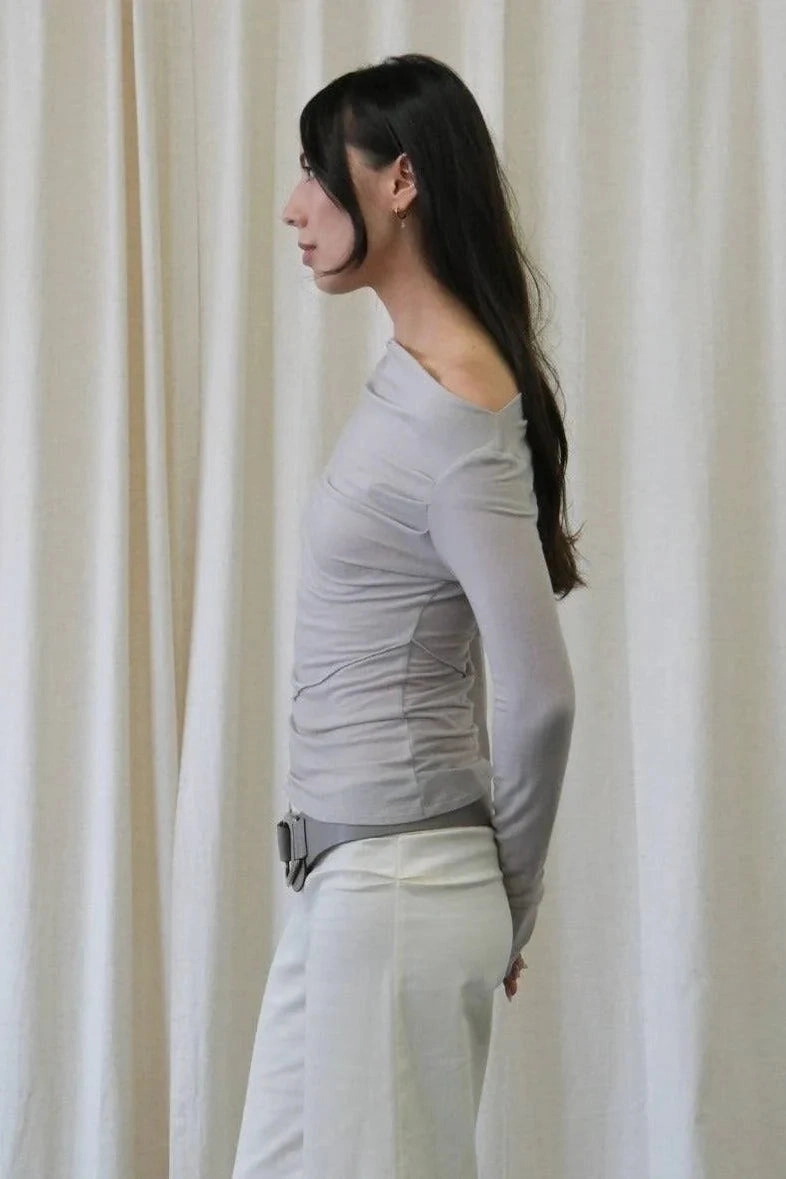 Low Profile Stitching Drew Top