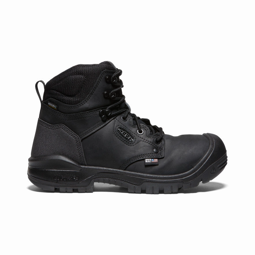 Reinforced Men's Independence 6" Waterproof Boot (Soft Toe)  |  Black/Black