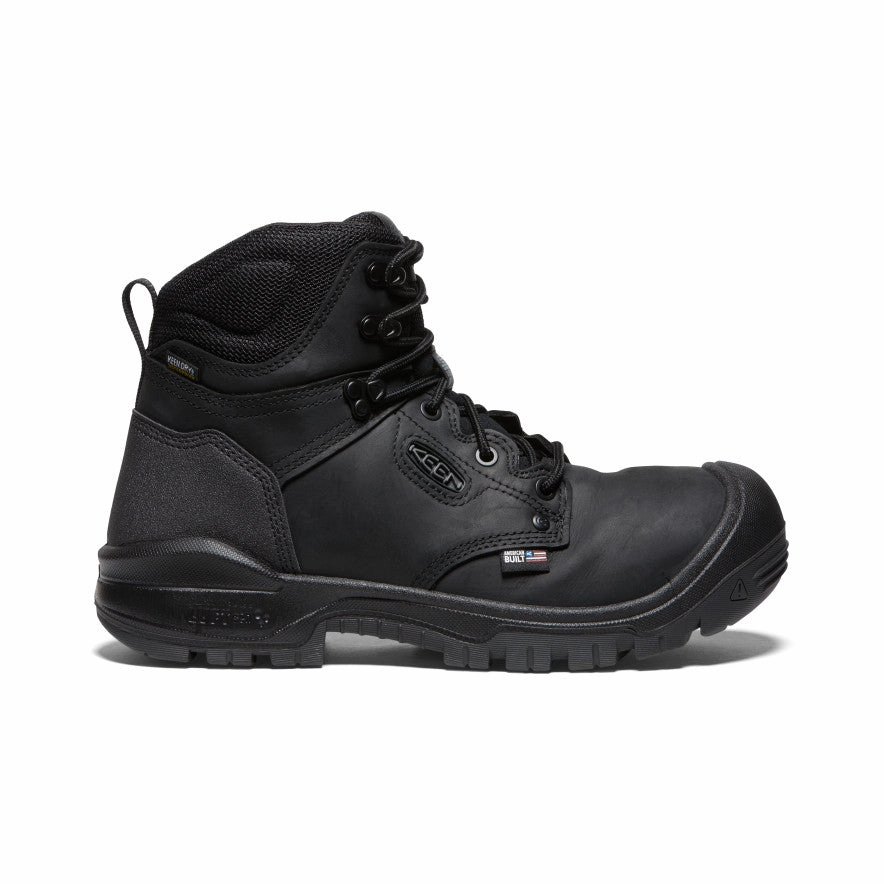 Men's Independence 6" Waterproof Boot (Soft Toe)  |  Black/Black Outdoor Tough