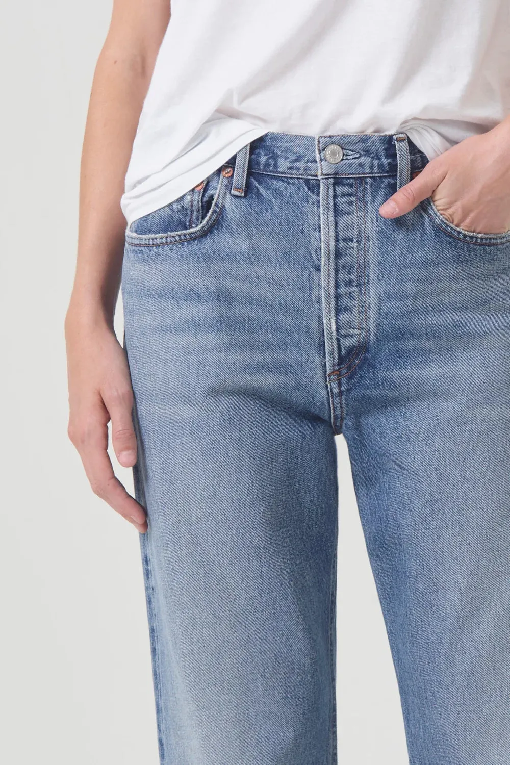 Chic Vibe PermeableCloth Fran Low Slung Straight