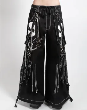 Tailored Fit Basic Look DOOM SKULL PANT WHITE