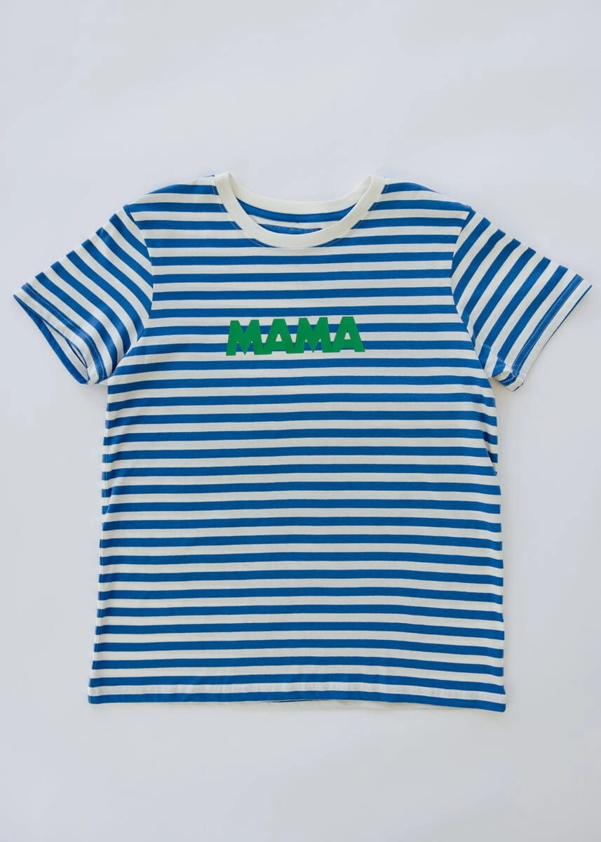 MinimalistAesthetic Mama Stripe Tee