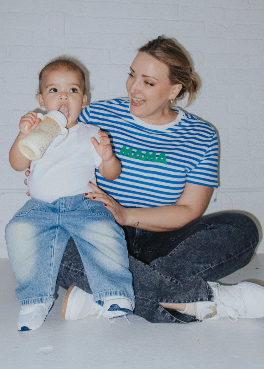 Mama Stripe Tee CollapsibleFrame Flexible Design