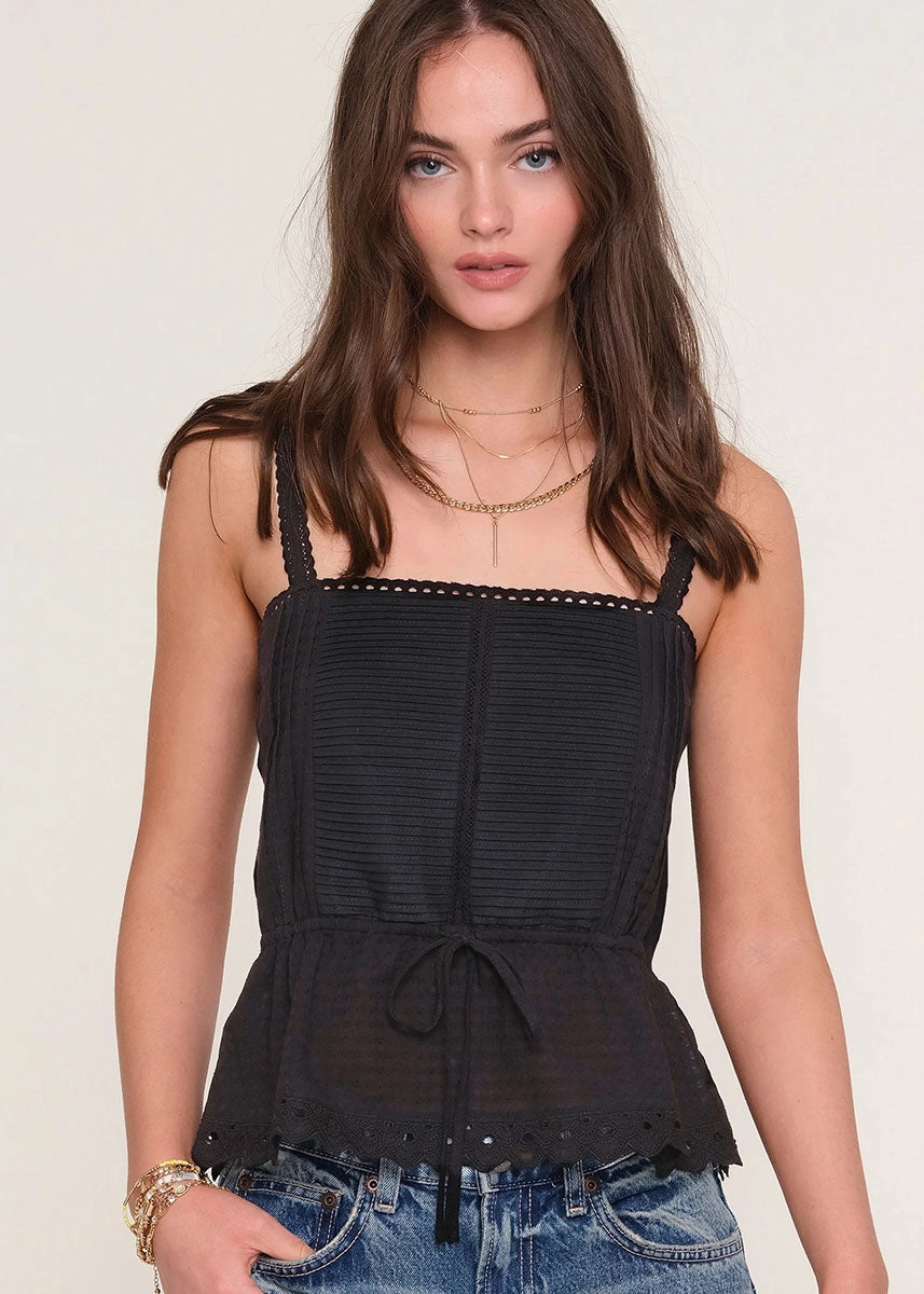 Non Restrictive Cut Sasha Top - Black