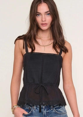 Non Restrictive Cut Sasha Top - Black