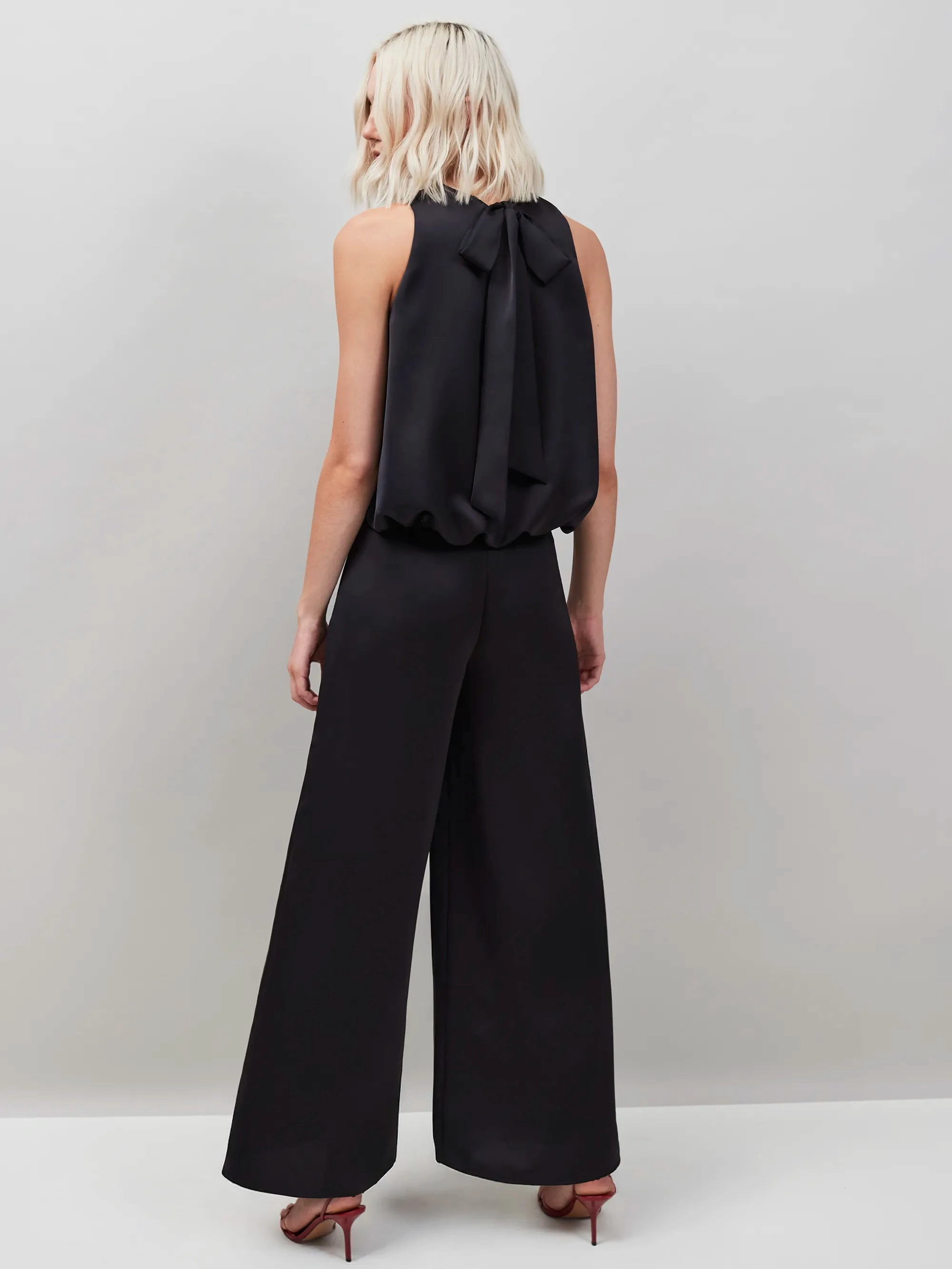 Black Satin Trousers CollapsibleFrame