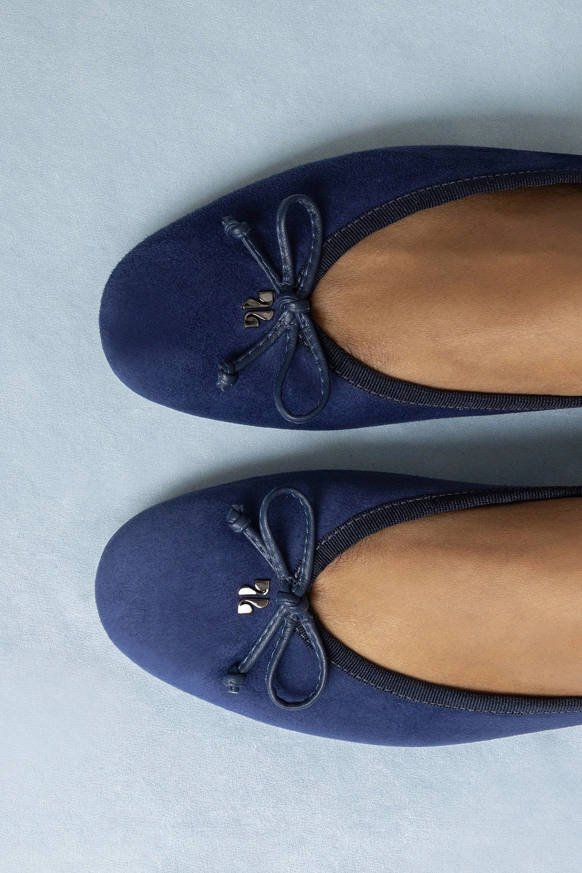 Hope Walk Pavlova Ballet Flat In Indigo Suede
