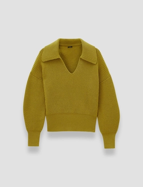 Light Cardigan Stitch Open Neck Jumper AntiStatic Yarn