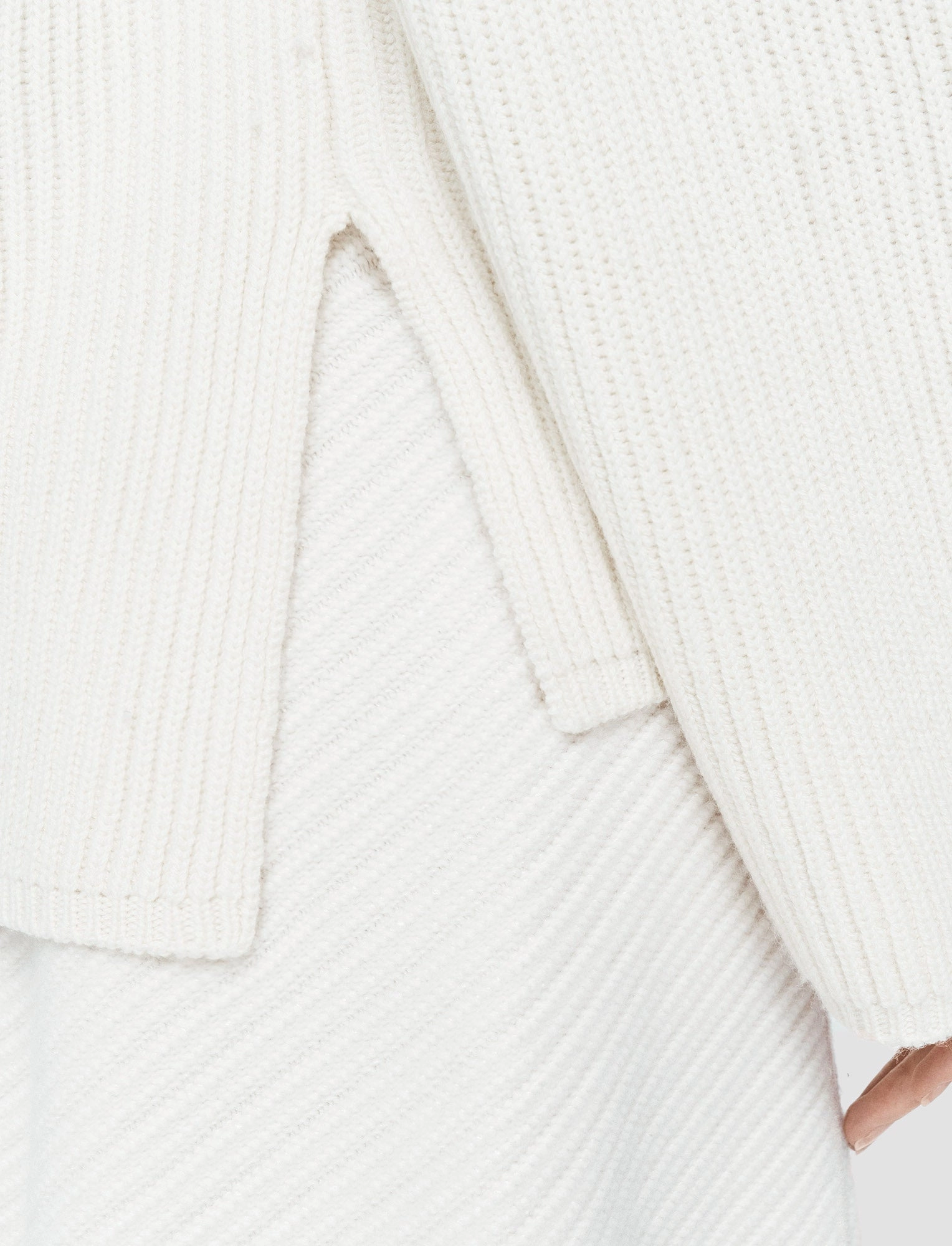 Work Day Waffle Knit Texture Light Cardigan Stitch High Neck Jumper