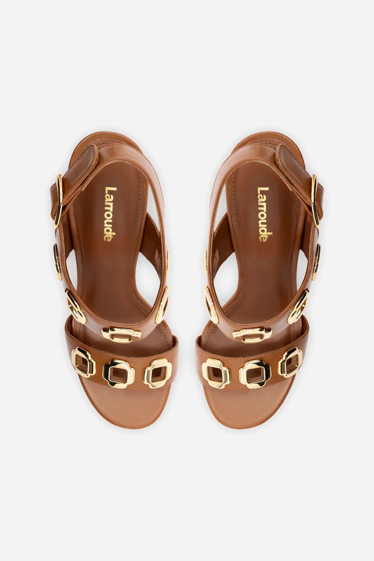 Milan Hi Sandal In Caramel Leather Park Friendly