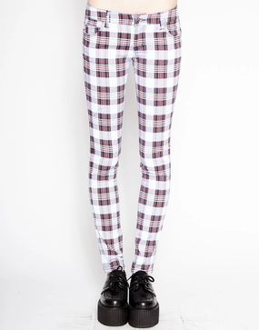 T-BACK JEAN WHITE TARTAN PLAID Daily Motion Air Flow