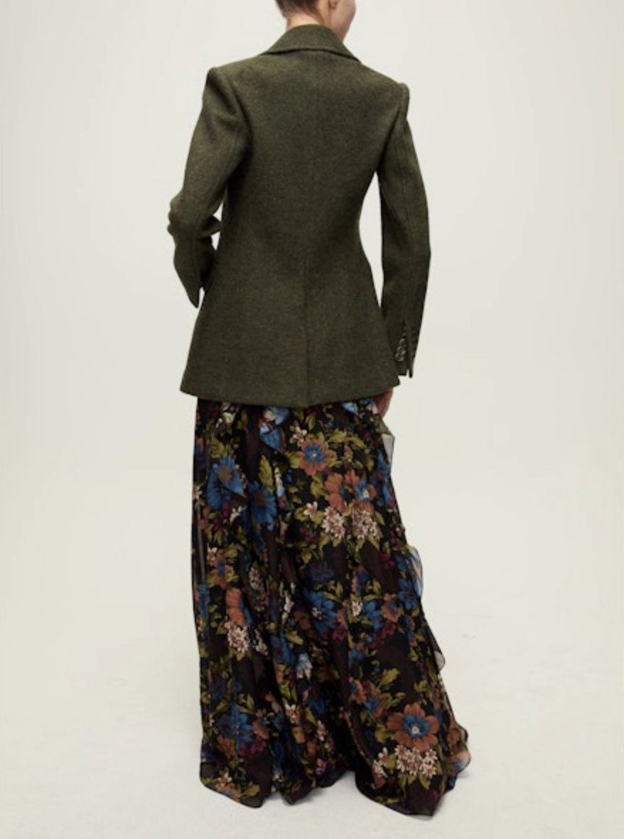 Ergonomic Sleeves HeatRegulating Duran Wool Coat Cypress