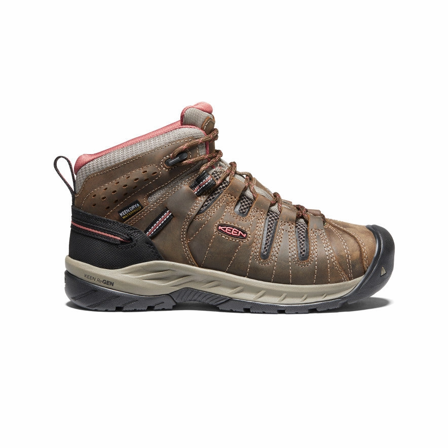 Women's Flint II Waterproof Boot (Soft Toe)  |  Cascade Brown/Brick Dust High-performance Outdoor Use