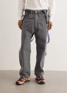 x Levis Cotton Selvedge Denim Dungaree Stylish Vibrant Flexible Style