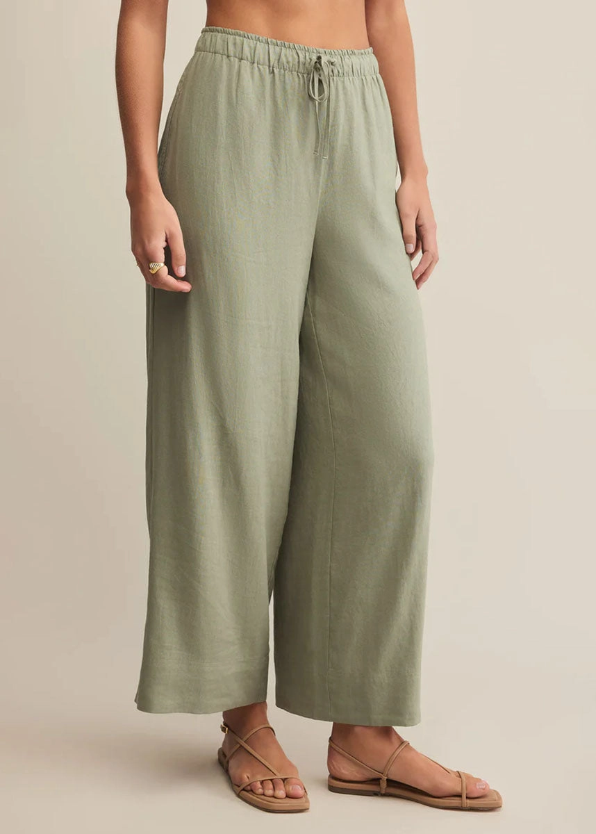 Easton Linen Pant - Avocado Simple Comfort Wear EcoFriendlyMaterial