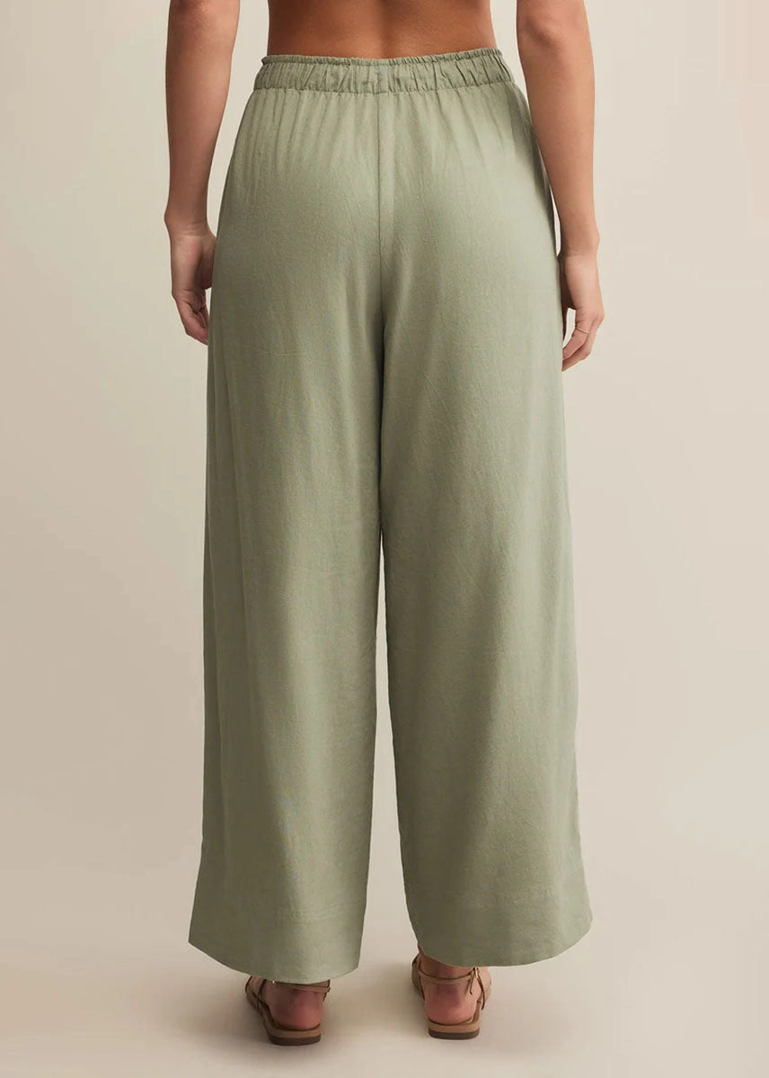 Easton Linen Pant - Avocado Moisture Wicking Fabric Layer-Friendly