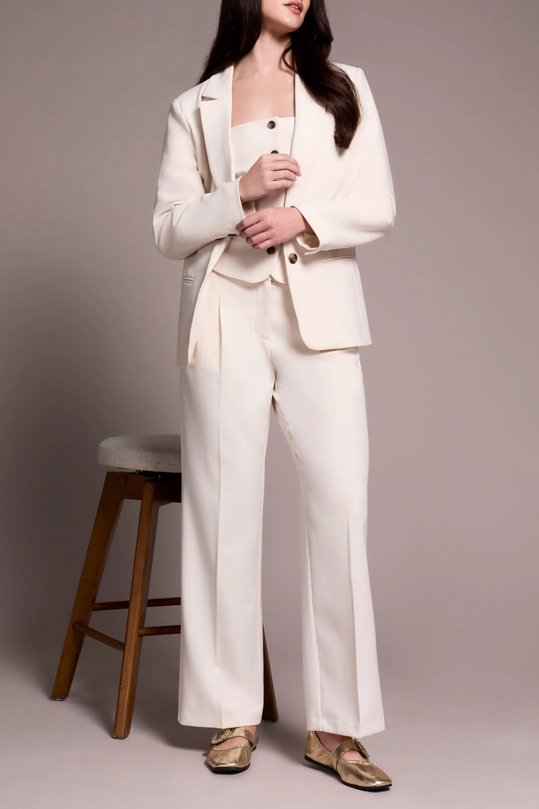 Outdoor Look Tactical Wear Tribal Lined Blazer in Moonstone