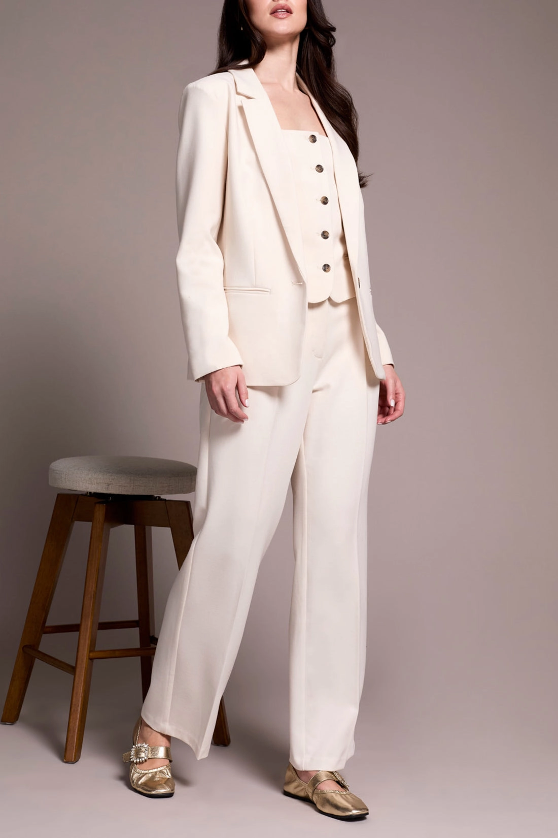 Tribal Lined Blazer in Moonstone ScratchResistant Zippers