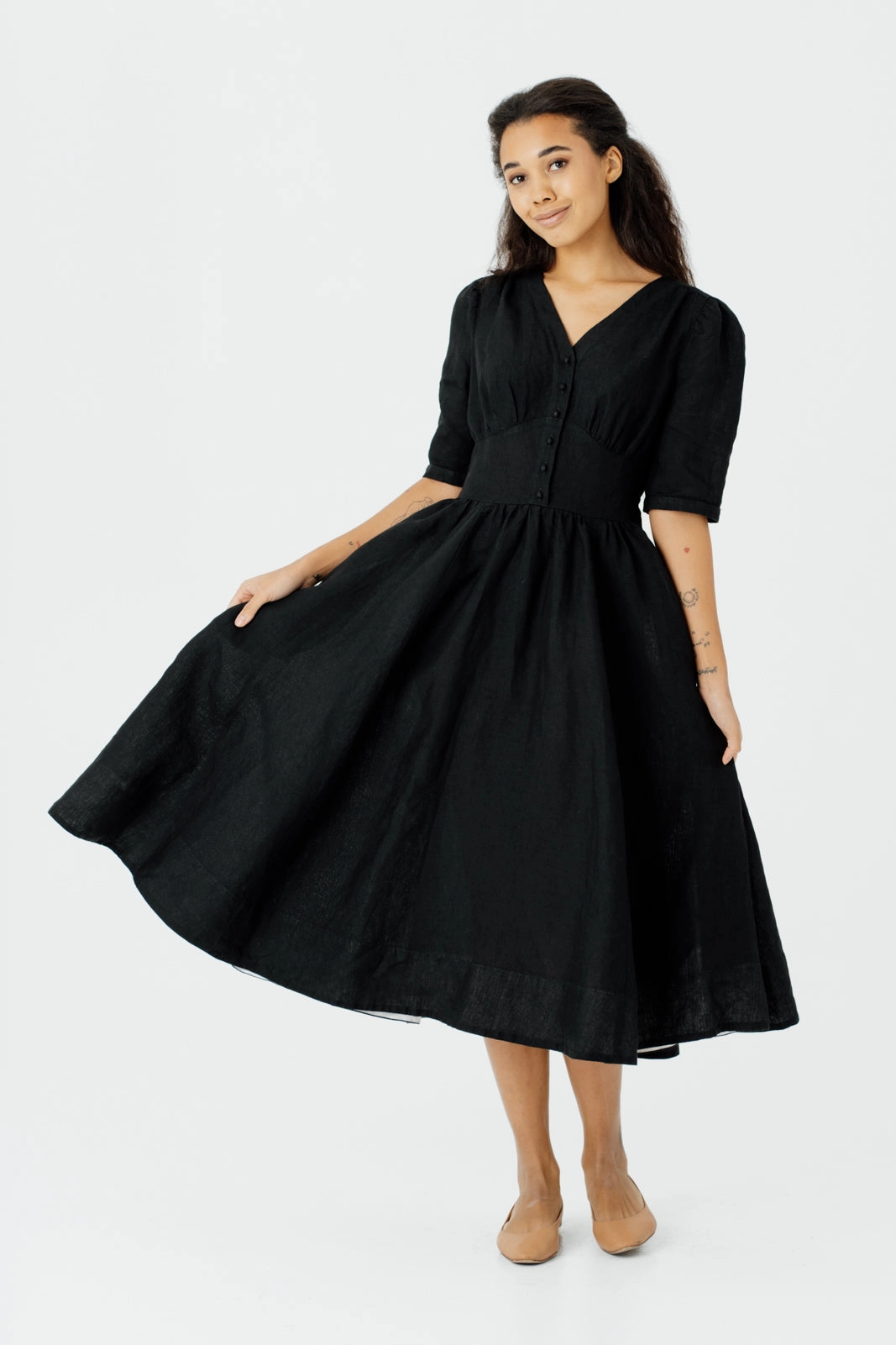 Diane Dress, Puffed Sleeve All-Occasion Wear London Cool
