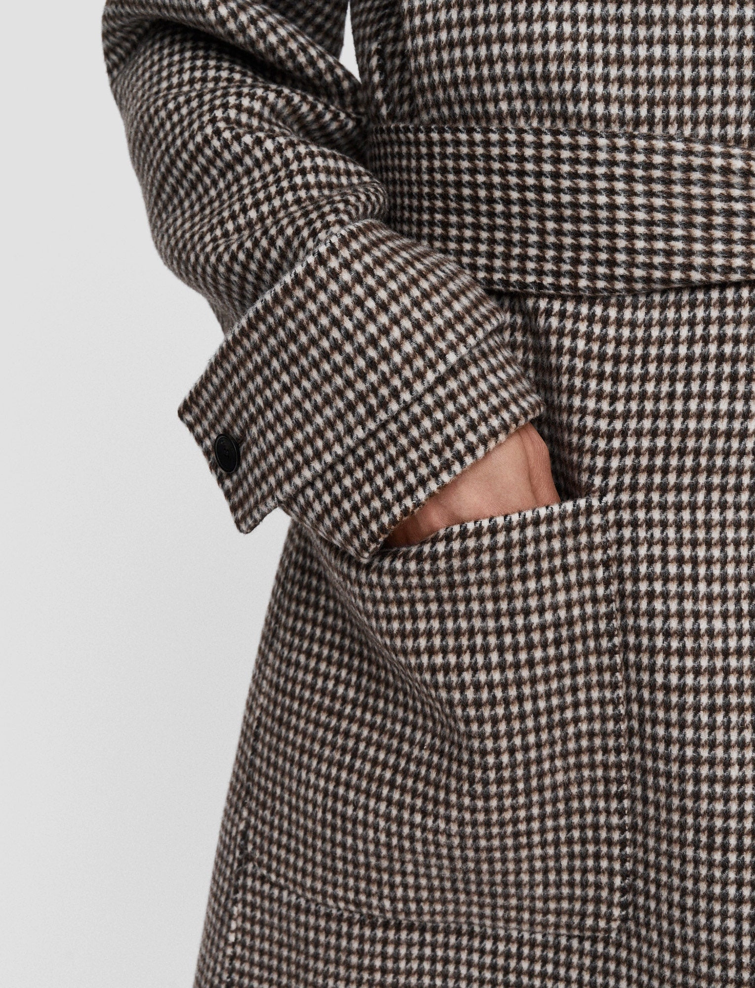 Double Face Dogtooth Arline Coat Non Irritating Lining