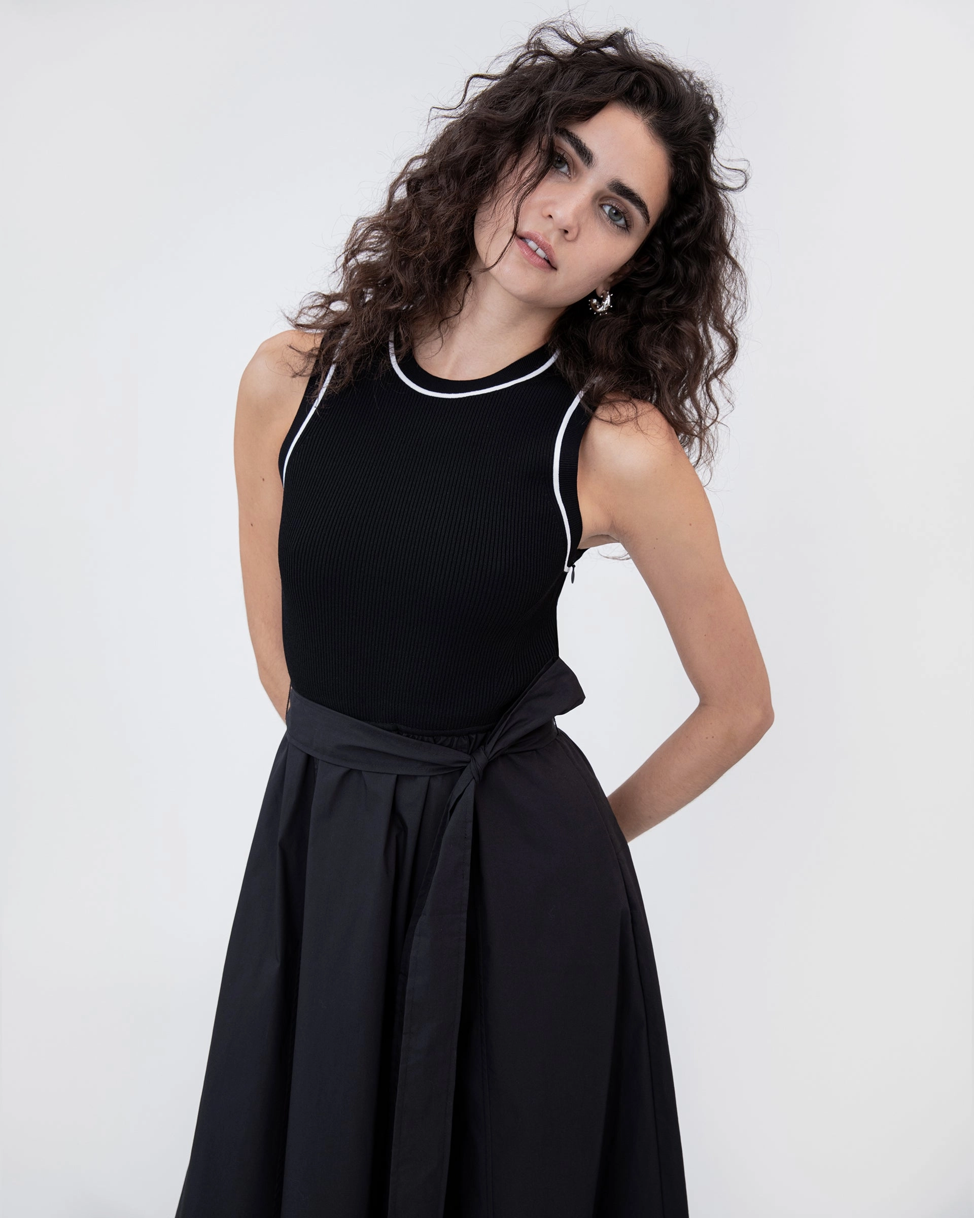 FourWay Stretch Layered Knit Devon Dress