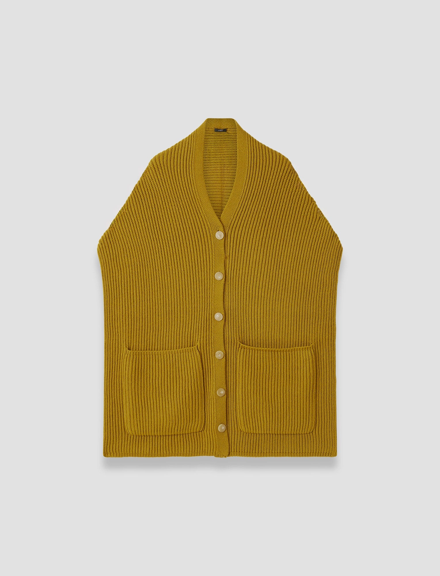 City Comforted Light Cardigan Stitch Button Scarf