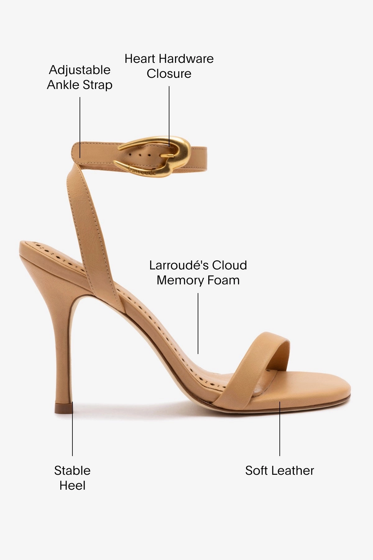 Verona Sandal In Tan Leather On Foot