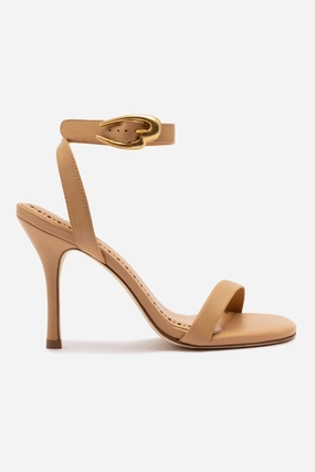 Verona Sandal In Tan Leather Chic Vibe Quick Drying Materials