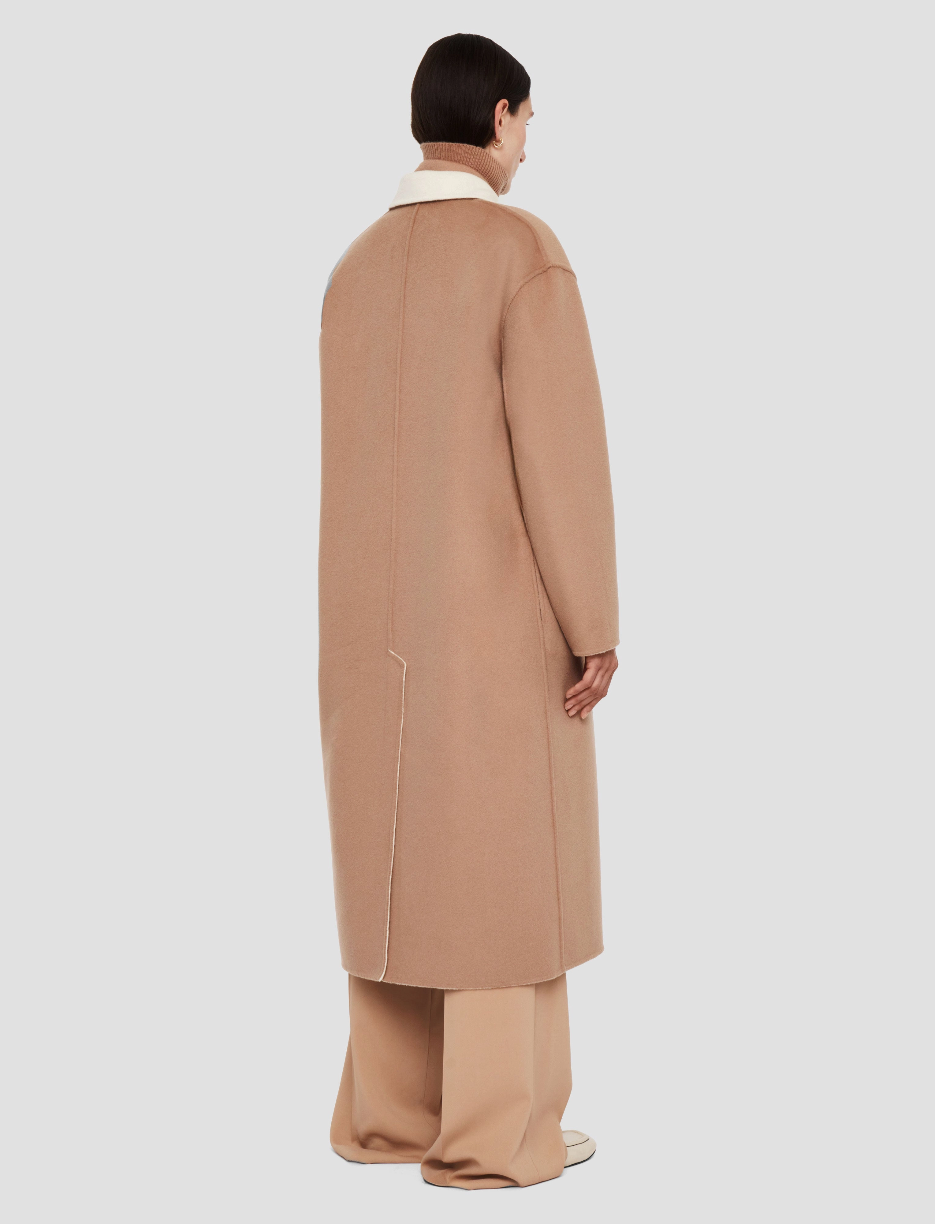 Edmond Reversible Double Face Cashmere Coat QuiltedPattern