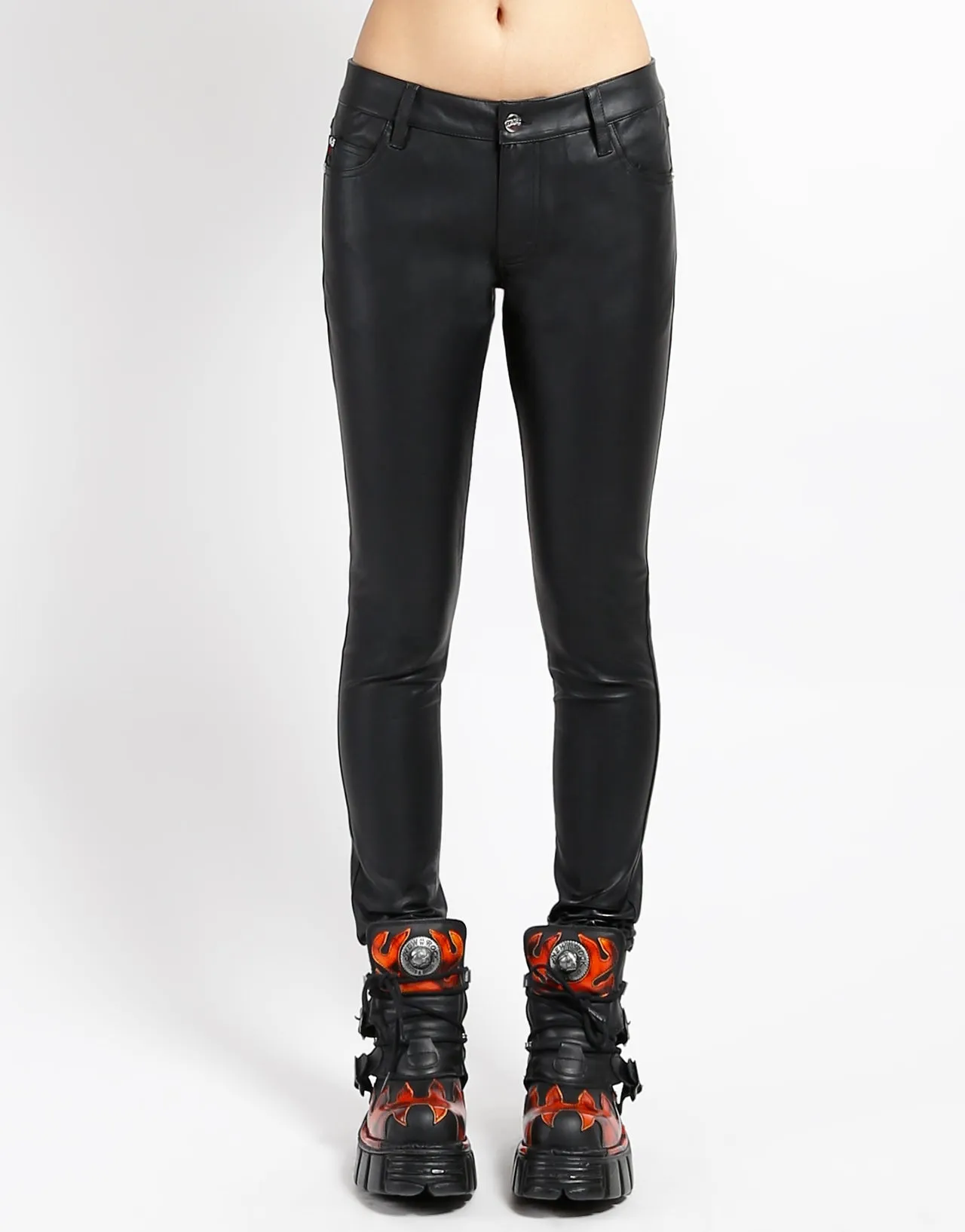 FAUX LEATHER DEVILLE JEAN Smooth Form High Quality Holiday Vibes Winter Warmth