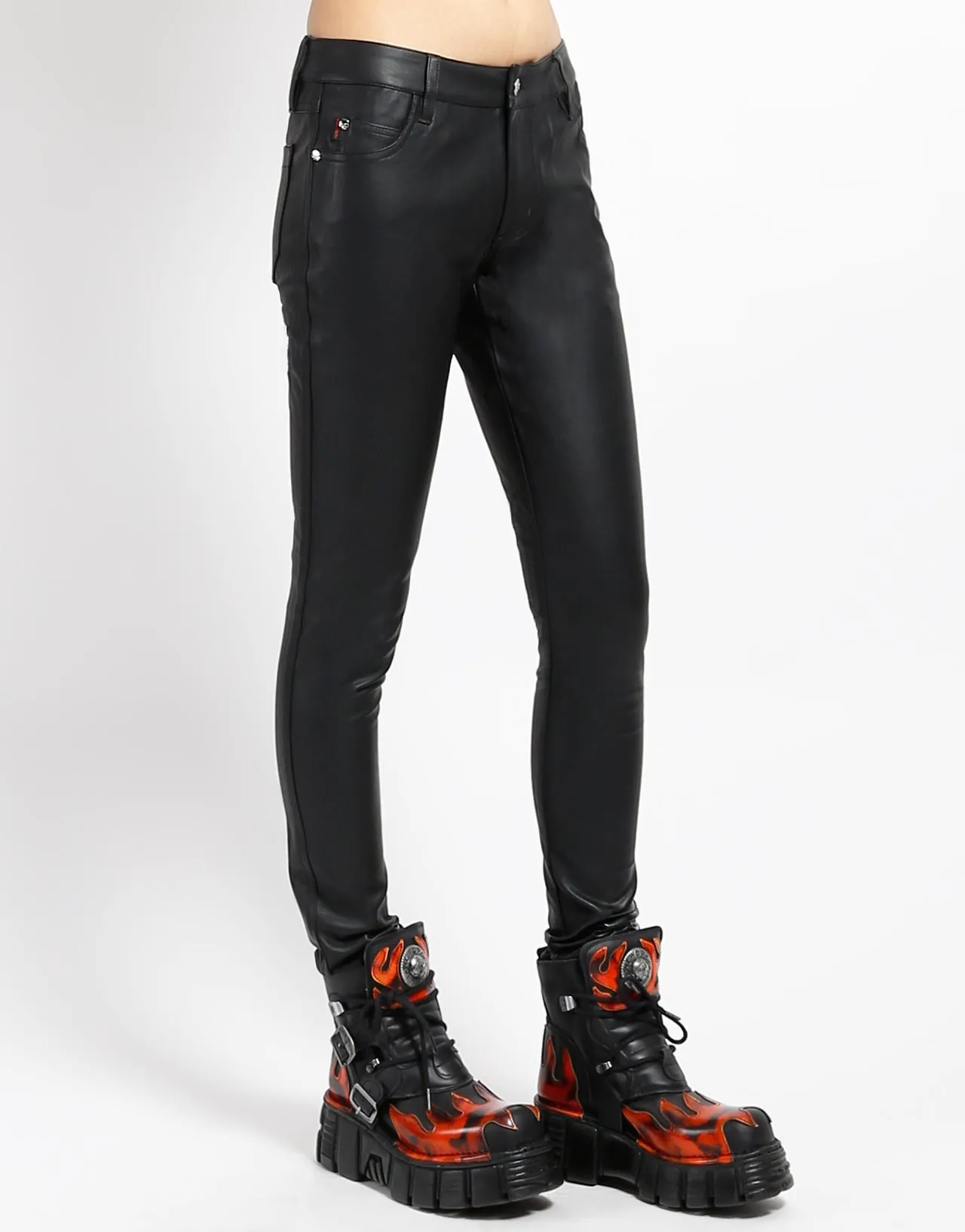 Flattering Cut Comfort Layer Wear FAUX LEATHER DEVILLE JEAN