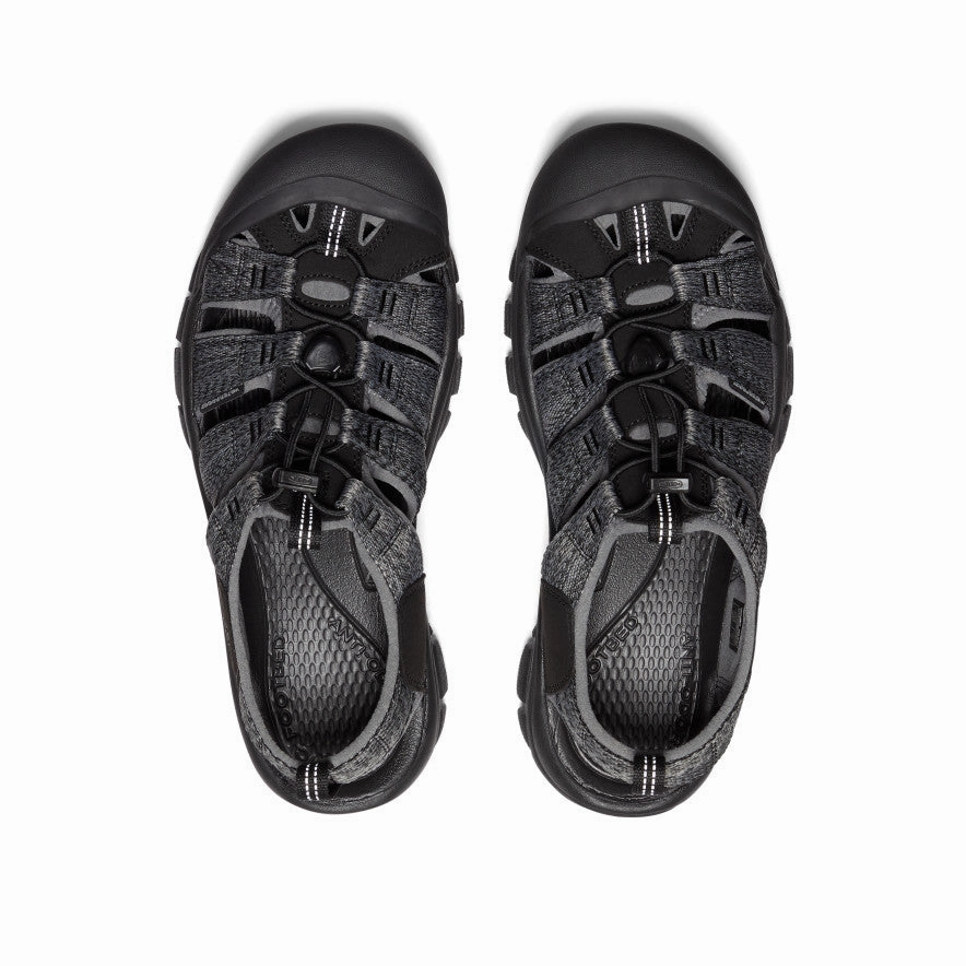 Arch support Men's Newport H2 Sandal  |  Black/Steel Grey