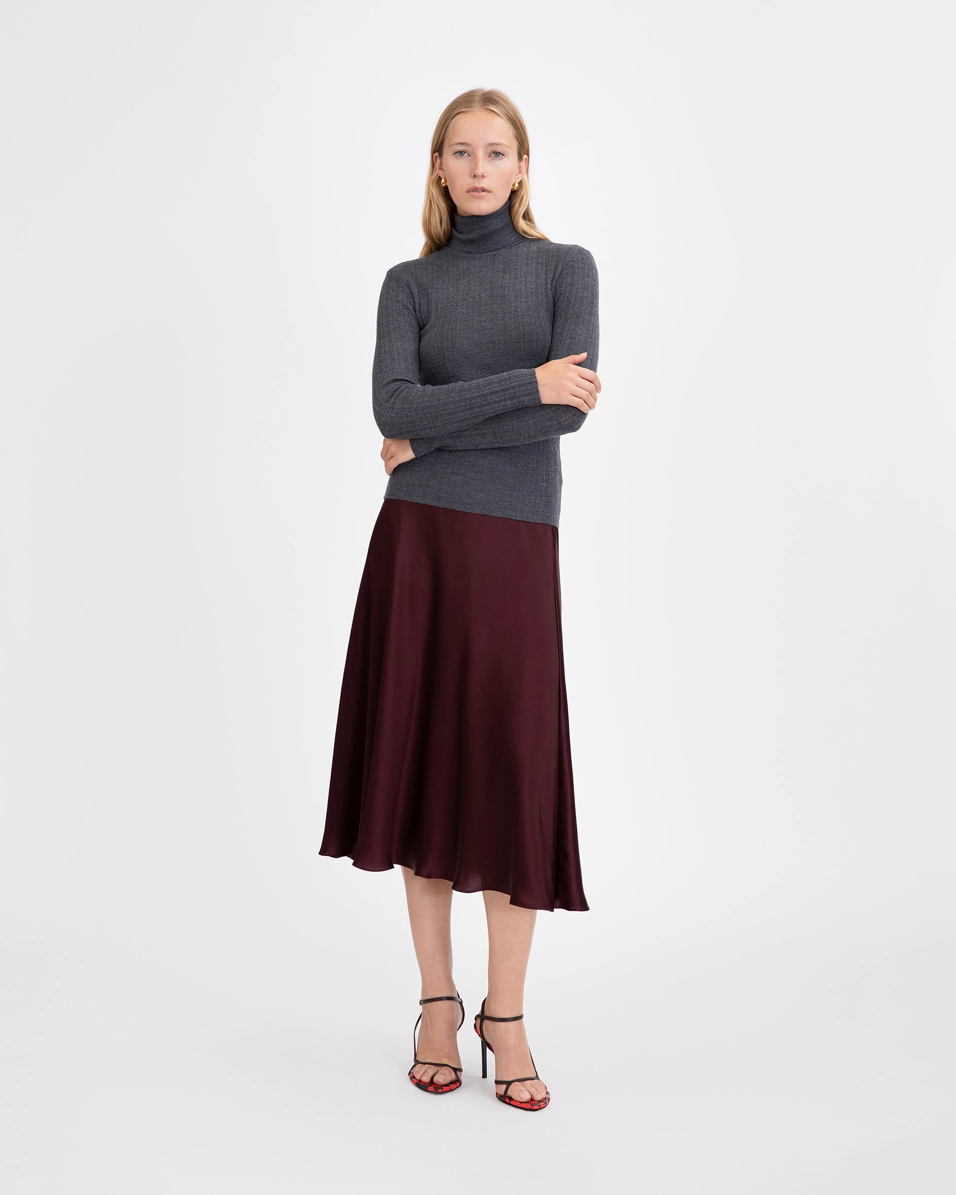Kayden Turtleneck DoubleLayered Edging Worn In