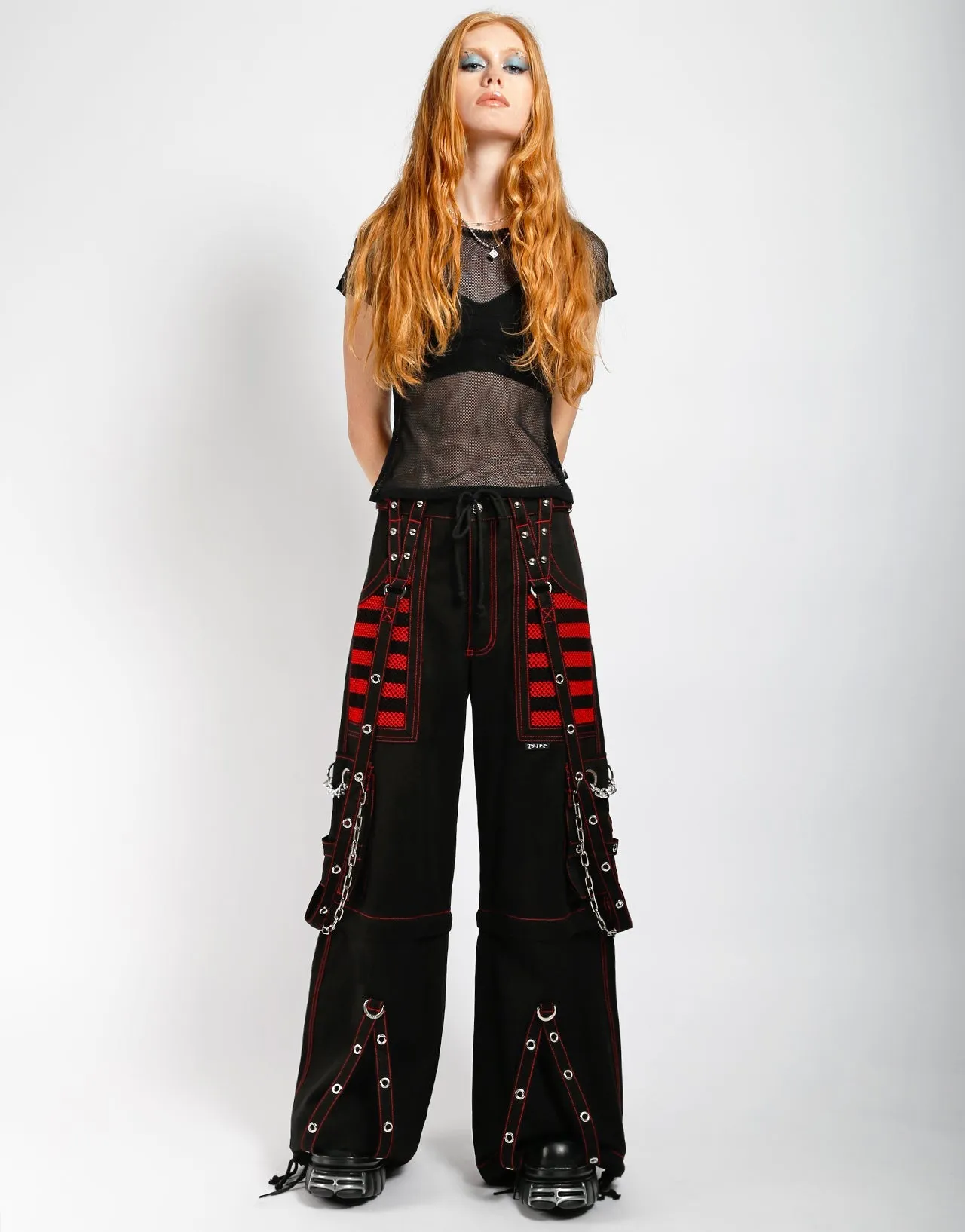 LowProfileStitching ELECTRO PANT RED