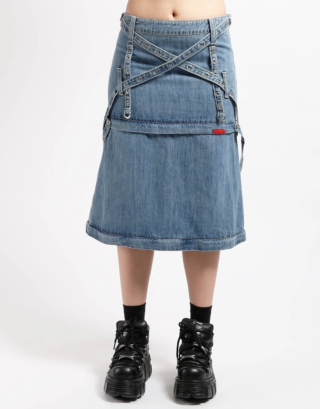 TRIPLE ZIP OFF SKIRT LIGHT DENIM Effortless Design Outdoor Fit