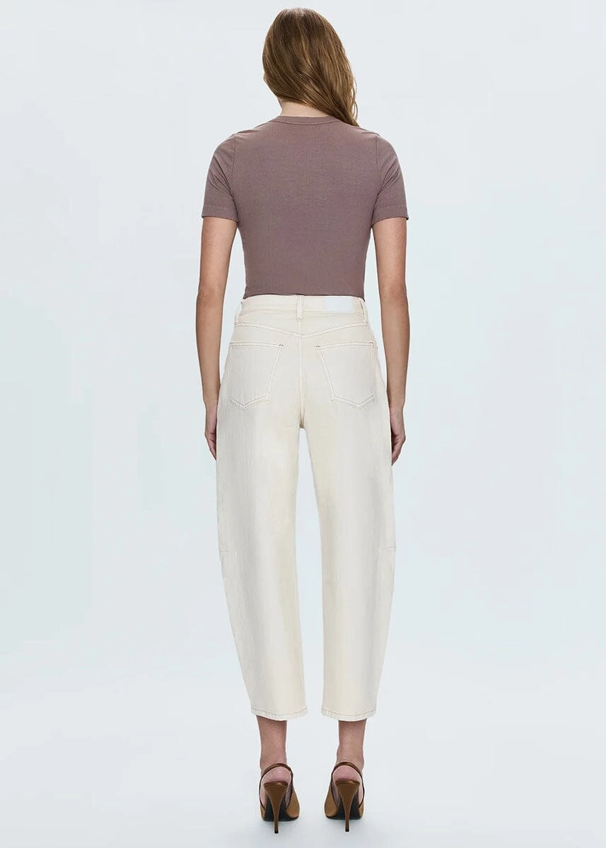 Minimal Fit Eli High-Rise Arched Leg Jean - Ecru