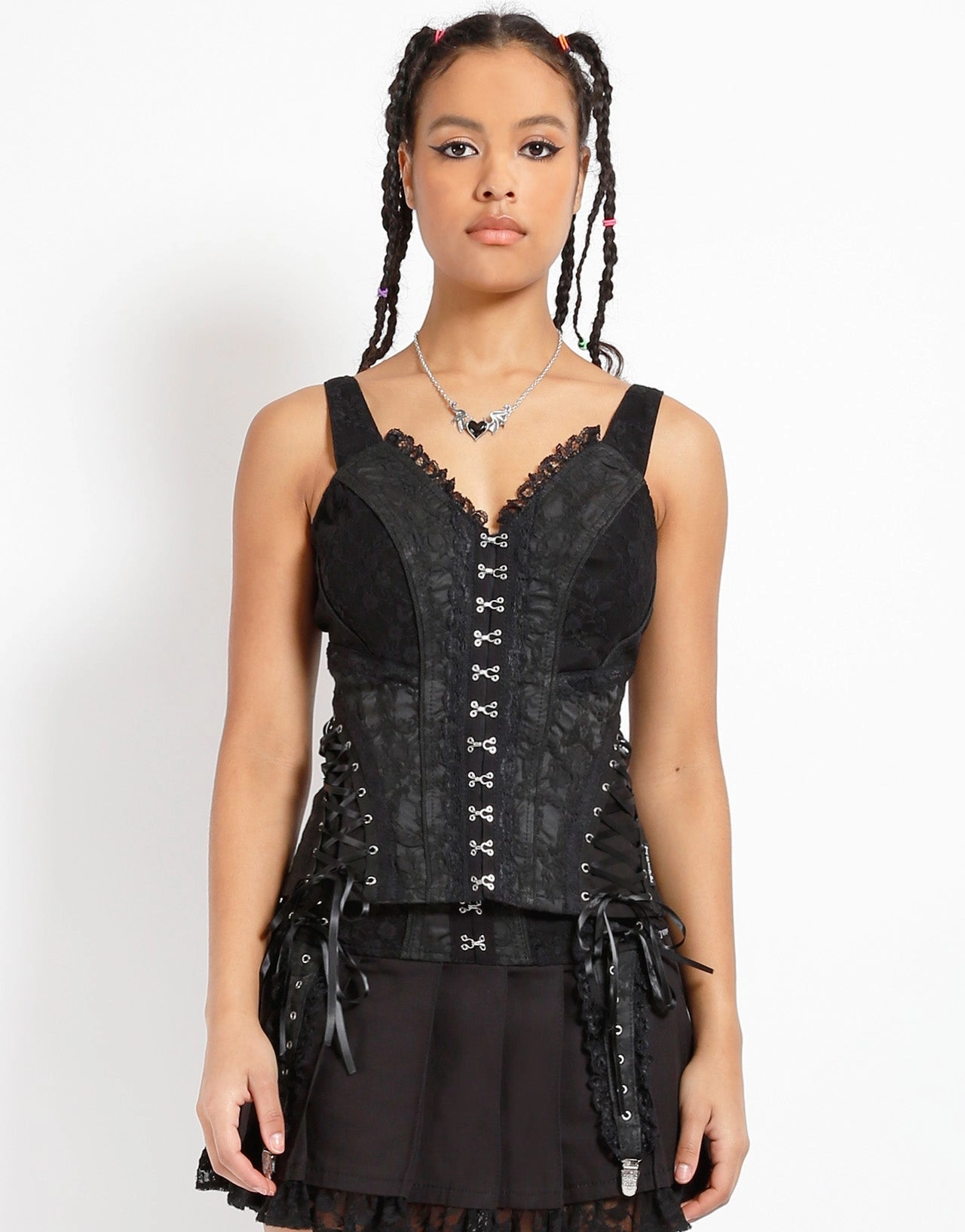 Hidden Pocket ENCHANTED CORSET BLACK