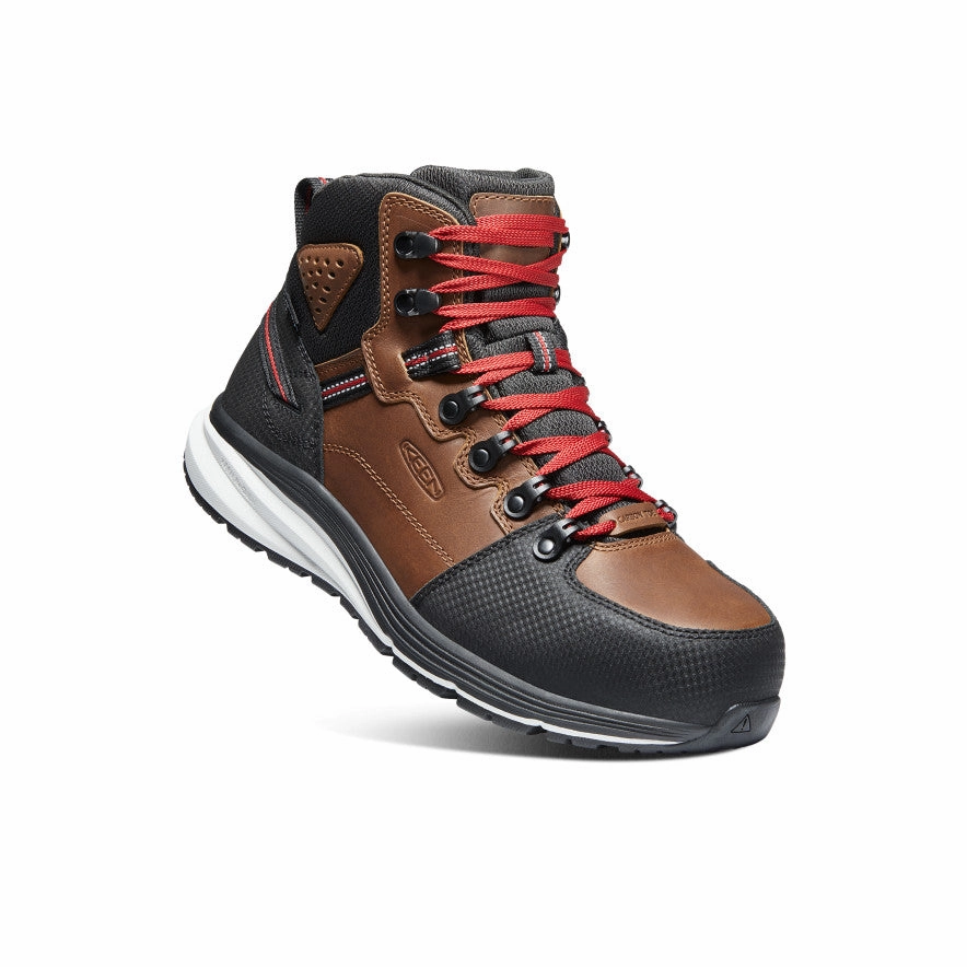 Casual Day Men's Red Hook Waterproof Boot (Carbon Toe)  |  Tobacco/Black