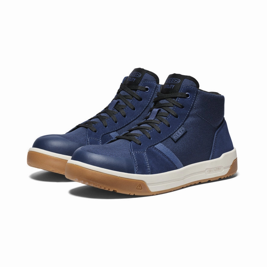 Men's Kenton Mid Work Shoe (Carbon Toe)  |  Naval Academy/Gum Light Step Slip   On Style