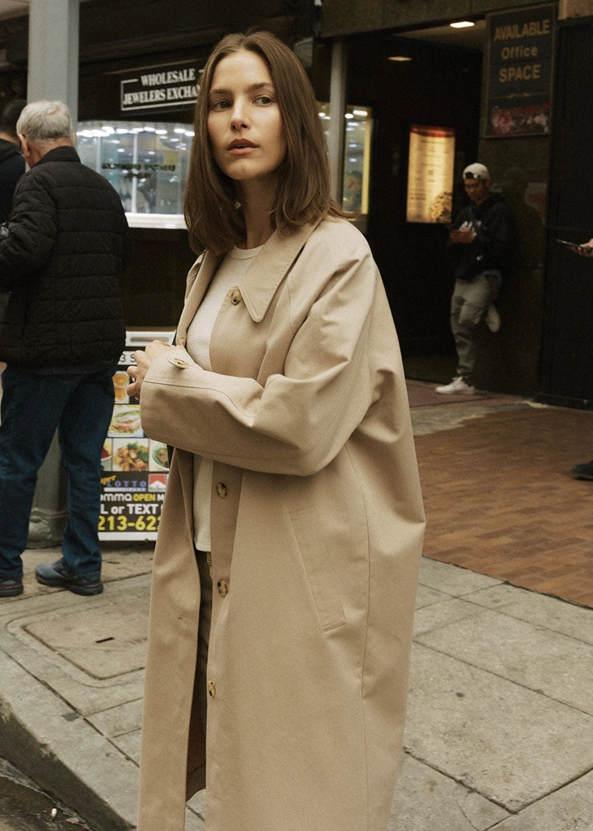 ReflectiveDetails The Serena Coat - Beige