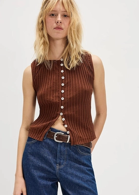 Tilly Vest - Honey Bronze TemperatureRegulating Material Sporty Style