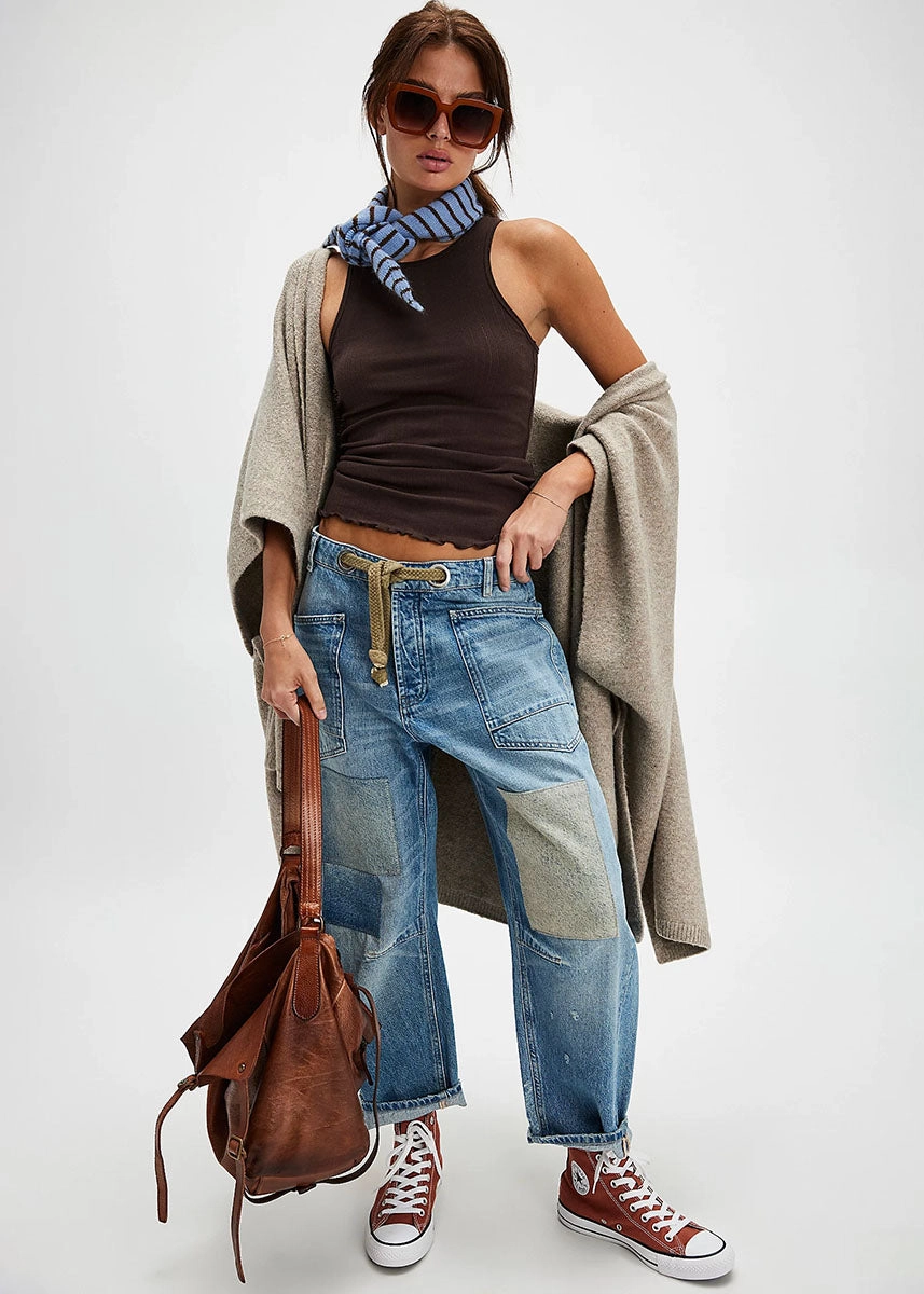 DropShoulder Fresh In Love Tank - Brown