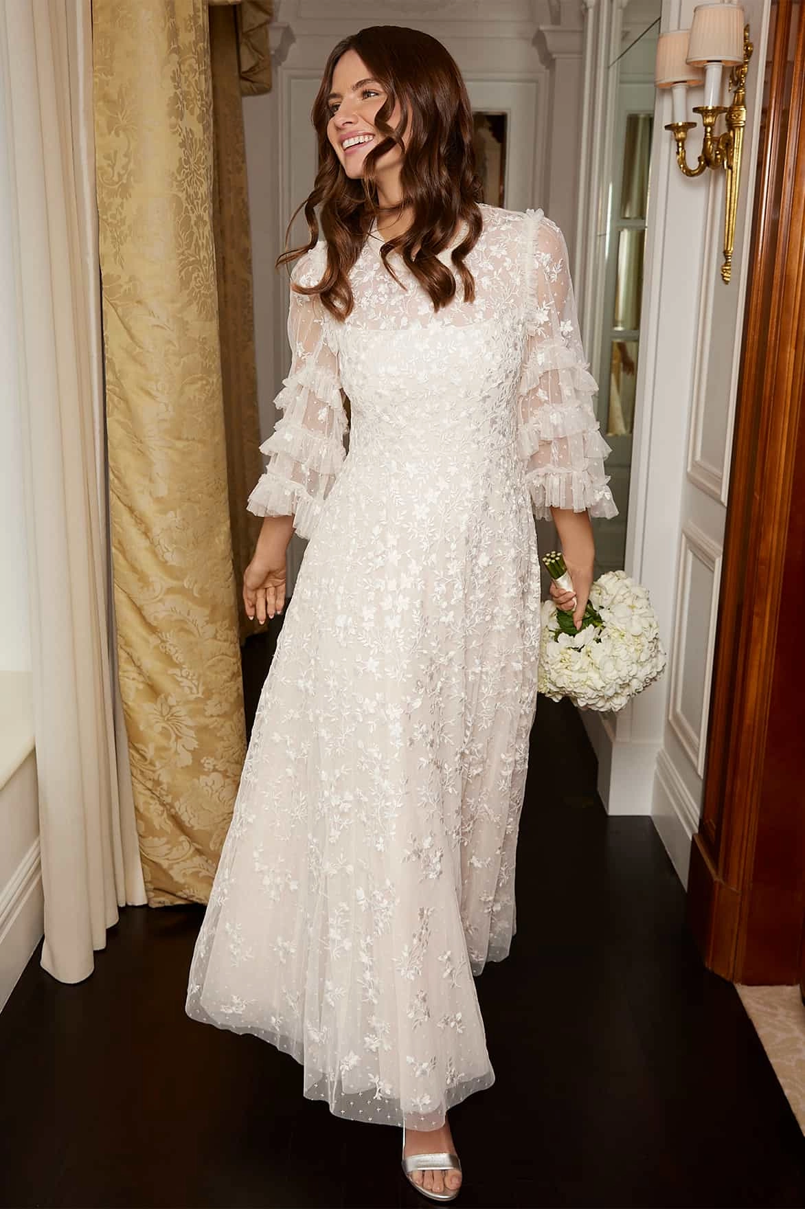 Everett Bloom Round Neck Ankle Gown Daily Silhouette Easy and Effortless